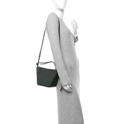 Loewe Calfskin Mini Hammock Hobo Bottle Green 2 of 10