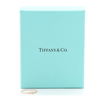 Tiffany Rose Gold Diamond .07ct Elsa Peretti Diamonds By The Yard Ring  54 7 6 of 6
