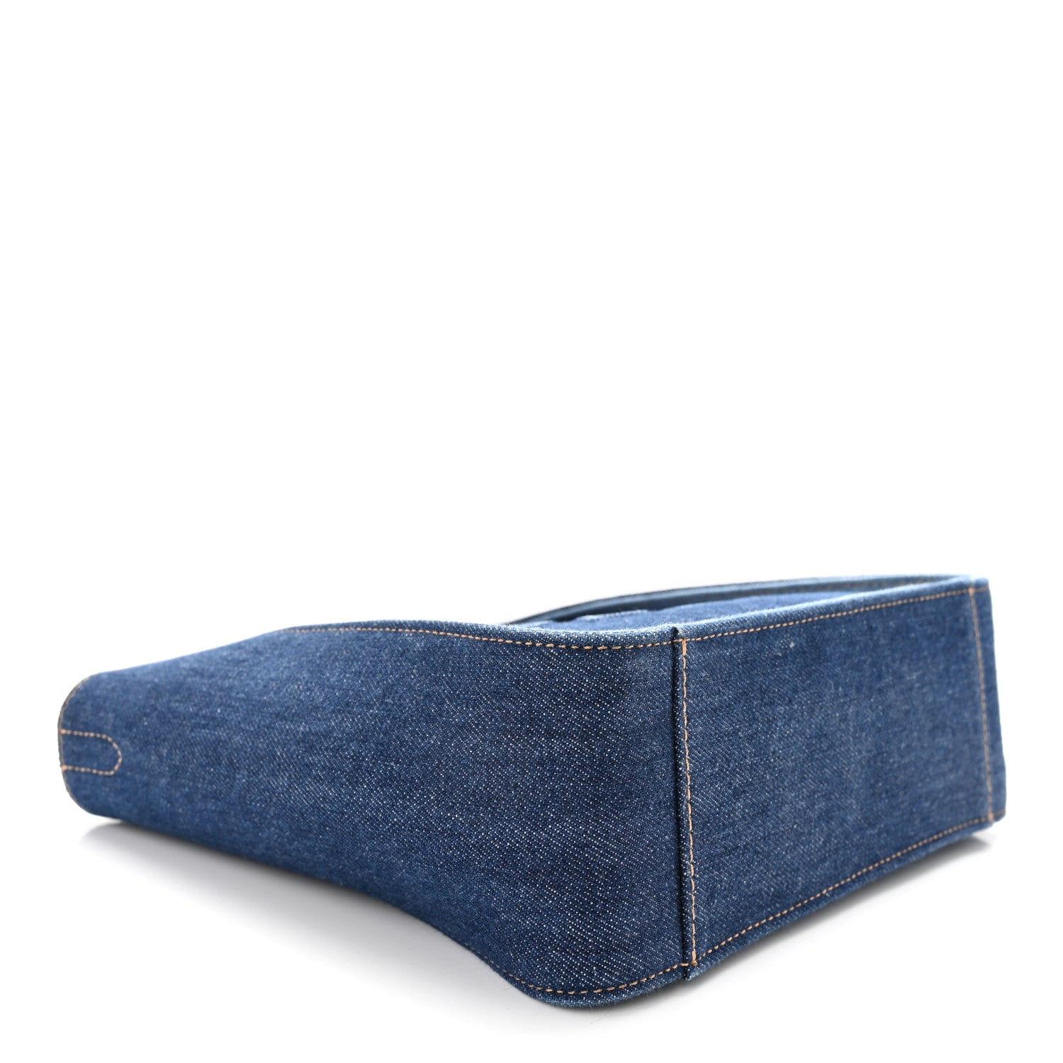 Stella McCartney Eco Alter Denim Perforated Logo Mini Crossbody Orion Blue 4 of 9