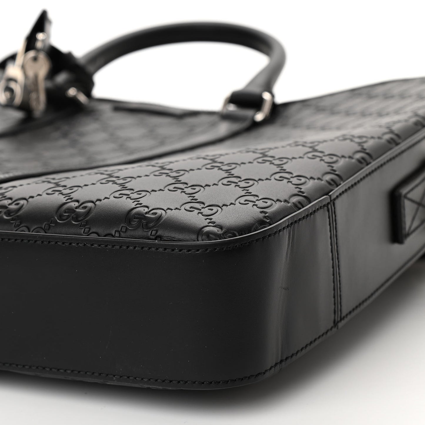 Guccissima Signature Briefcase Black