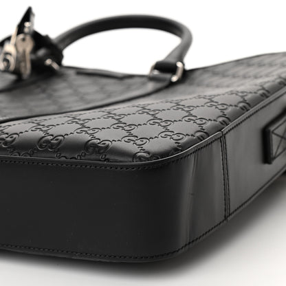 Gucci Guccissima Signature Briefcase Black 10 of 10