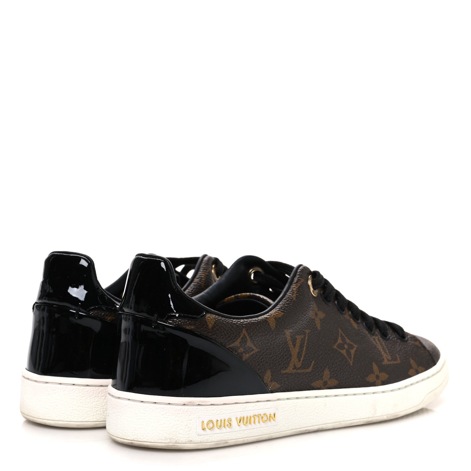 Louis Vuitton Patent Monogram Frontrow Sneakers 37 5 of 14