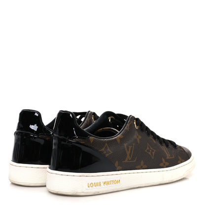 Louis Vuitton Patent Monogram Frontrow Sneakers 37 5 of 14