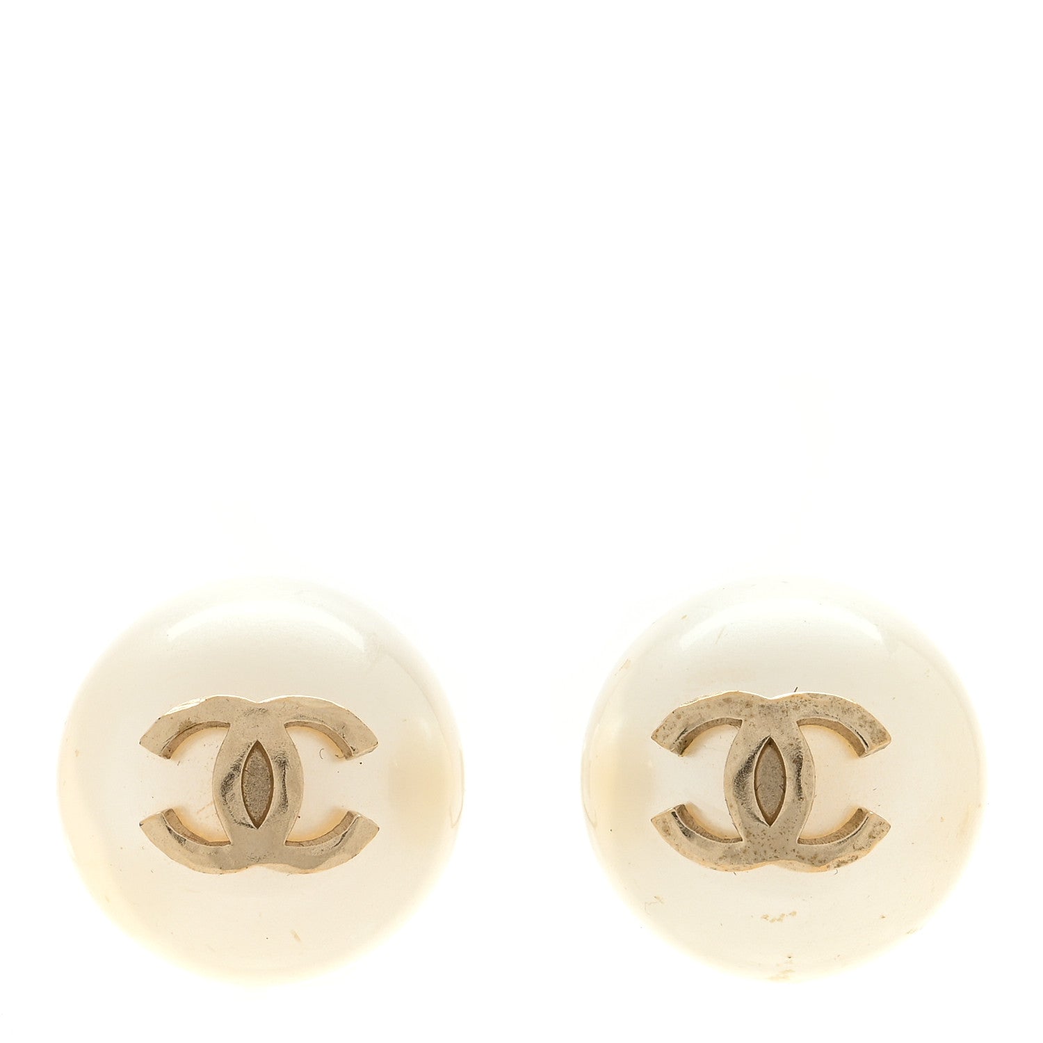 Chanel Pearl CC Chain Drop Earrings Gold 4 of 4