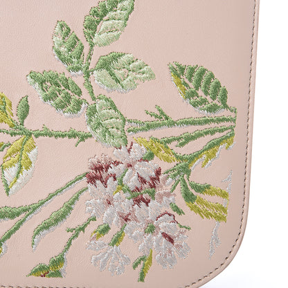 Alexander McQueen Nappa Floral Embroidered Medium Insignia Flap Multicolor 7 of 9