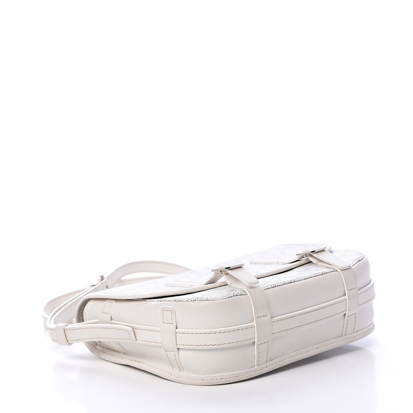 Goyardine Belvedere PM Messenger Bag White