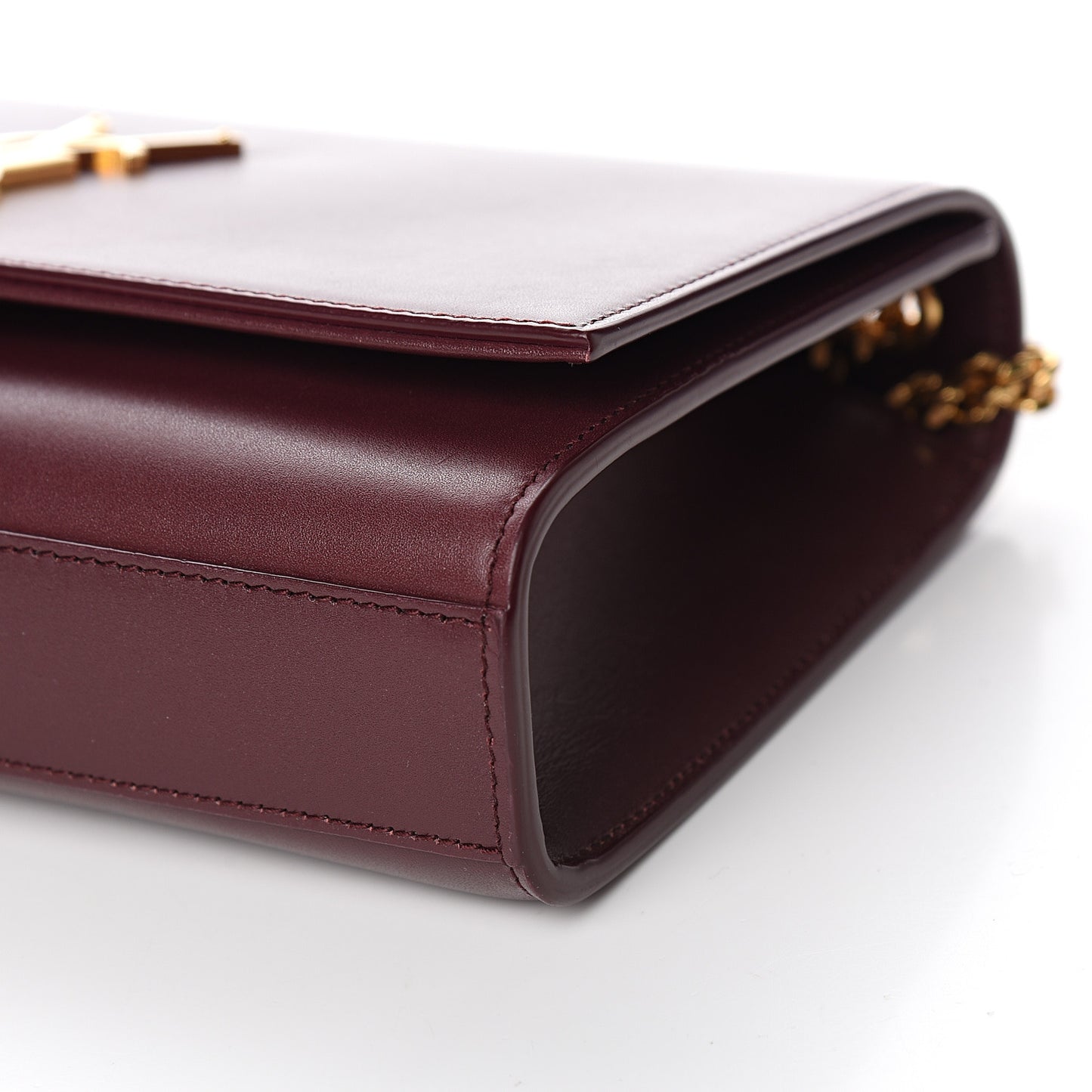 Smooth Calfskin Medium Classic Monogram Kate Tassel Satchel Rouge Legion