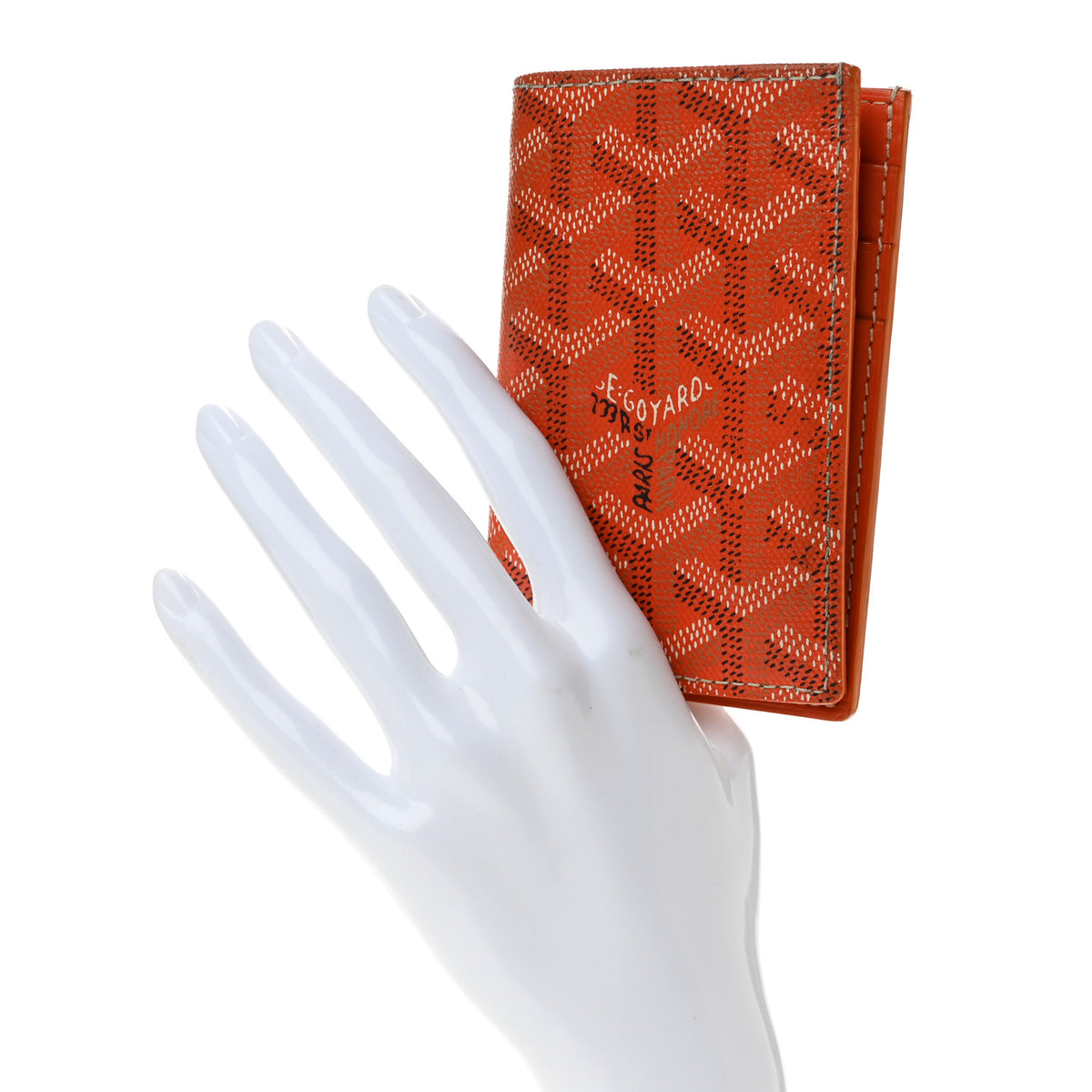 Goyard Goyardine Saint Pierre Card Holder Orange 2 of 10