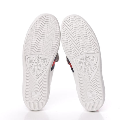 Gucci Calfskin Ayers Blind For Love Embroidered Womens Ace Sneakers 38 White 5 of 12