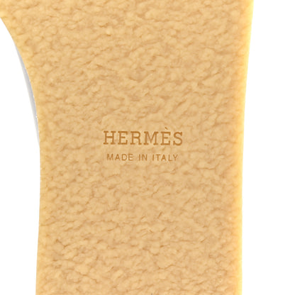 Hermes Calfskin Ellipse Sandals 40 Black 7 of 9