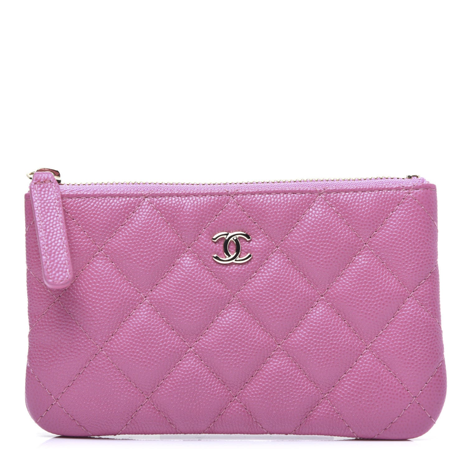 Chanel Caviar Quilted Small Cosmetic Case Pink 1 of 11