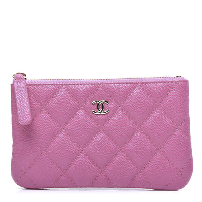Chanel Caviar Quilted Small Cosmetic Case Pink 1 of 11