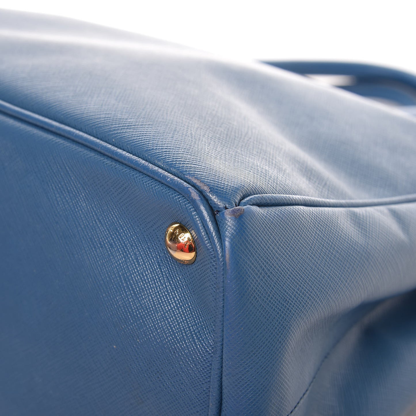 Saffiano Large Galleria Double Zip Tote Cobalto