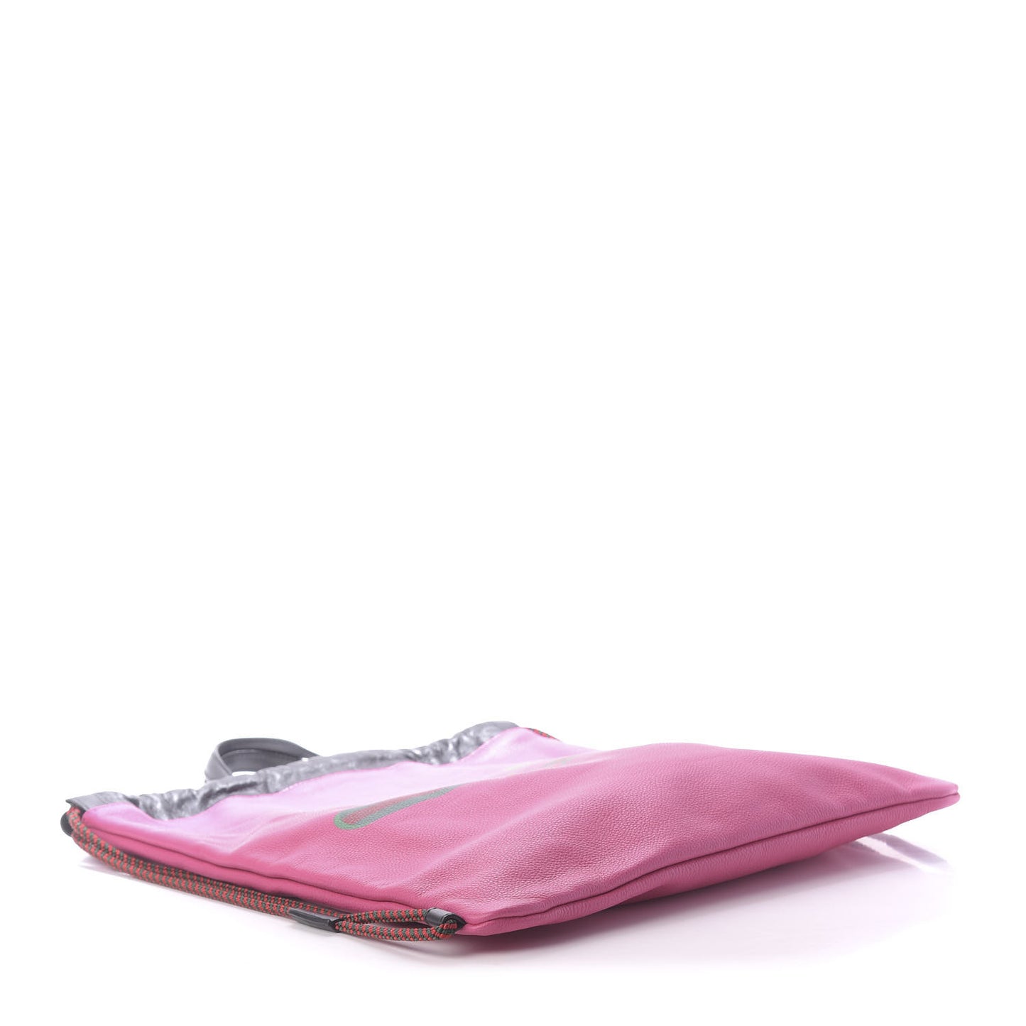 Grained Calfskin Logo Drawstring Backpack Box Pink Green Black
