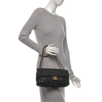 Chanel Iridescent Calfskin Large Chic Quilt Flap Black 2 of 7