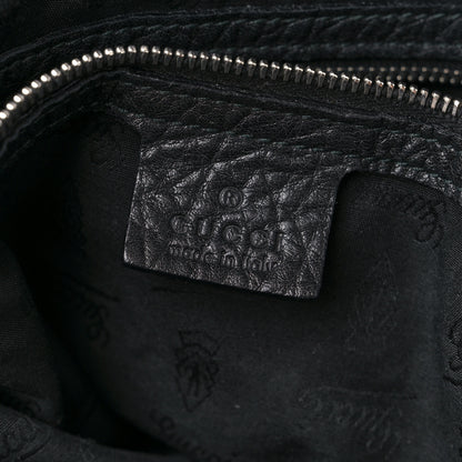 Gucci Calfskin Large Bamboo Bar Shoulder Bag Black 6 of 14