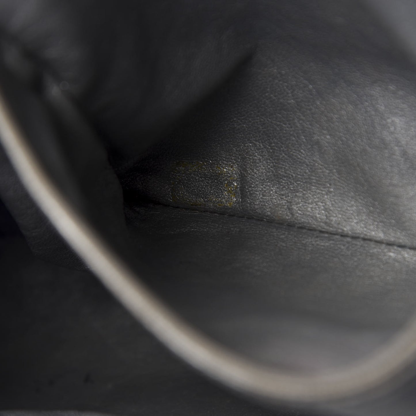 Glazed Caviar East West Modern Chain Tote Black