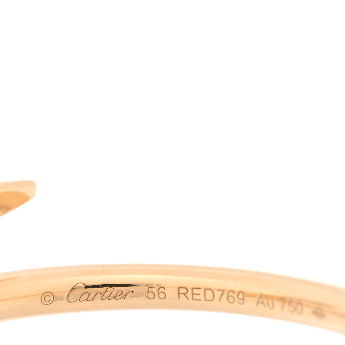 18K Yellow Gold Small Juste Un Clou Ring 56 7.5
