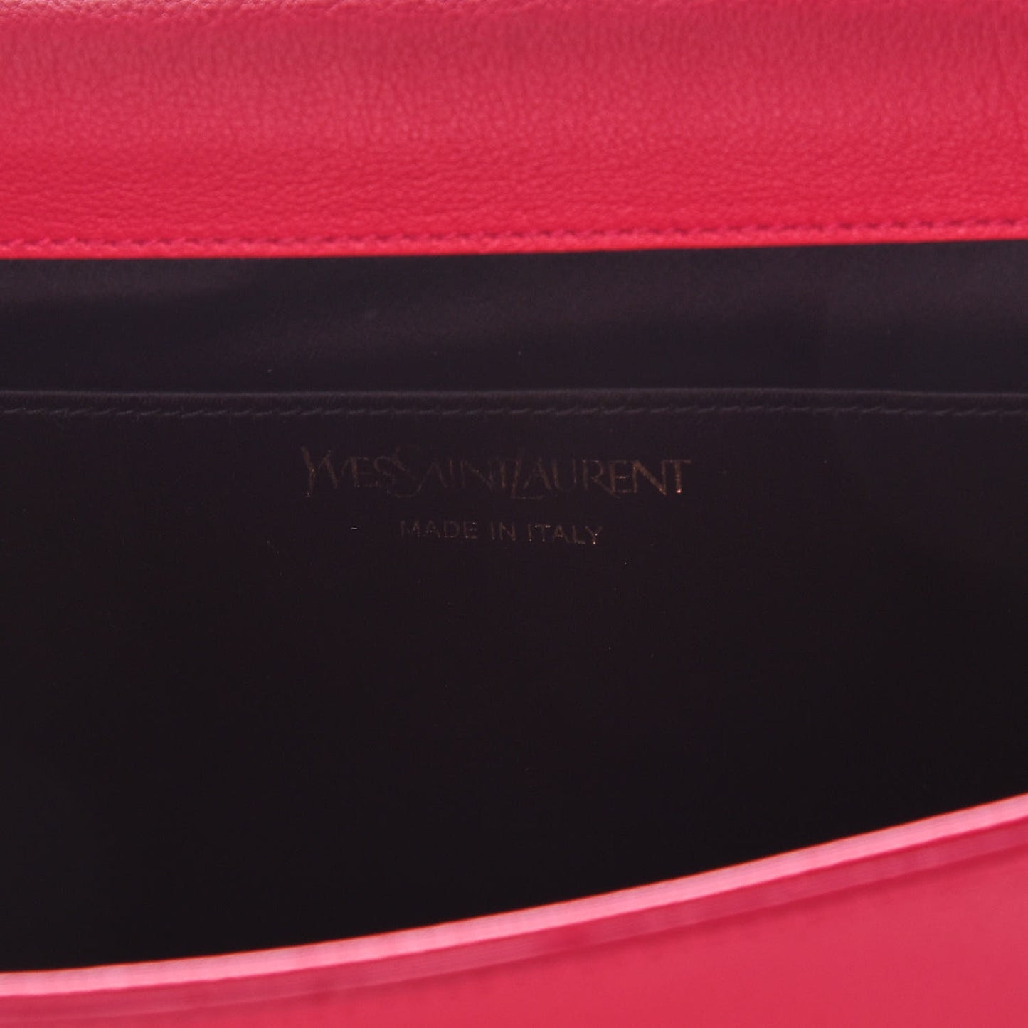 Goatskin Monogram Large Belle De Jour Clutch Lipstick Fuchsia