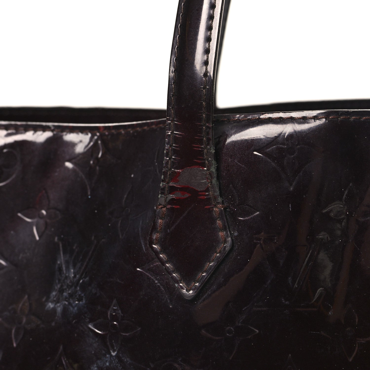 Louis Vuitton Vernis Wilshire GM Amarante 14 of 18