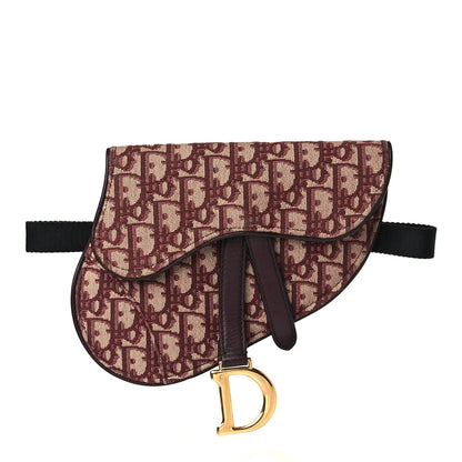 Christian Dior Oblique Saddle Pouch Bordeaux 1 of 9