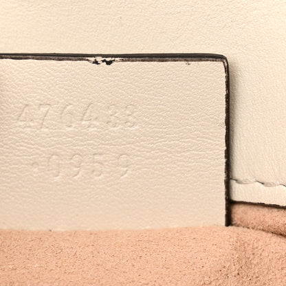 Gucci Calfskin Matelasse Super Mini GG Marmont Shoulder Bag White 7 of 16