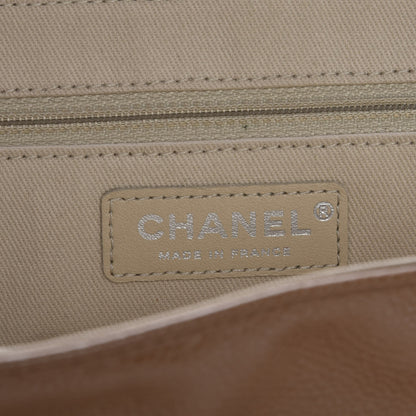 Chanel Caviar Half Moon Large Flap Dark Beige 6 of 8