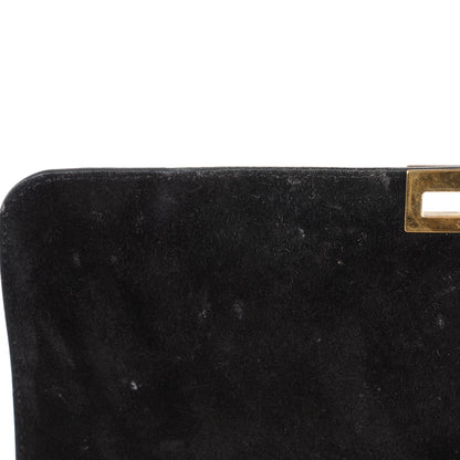 Celine Whipsnake Calfskin Medium Trapeze White Black 9 of 10