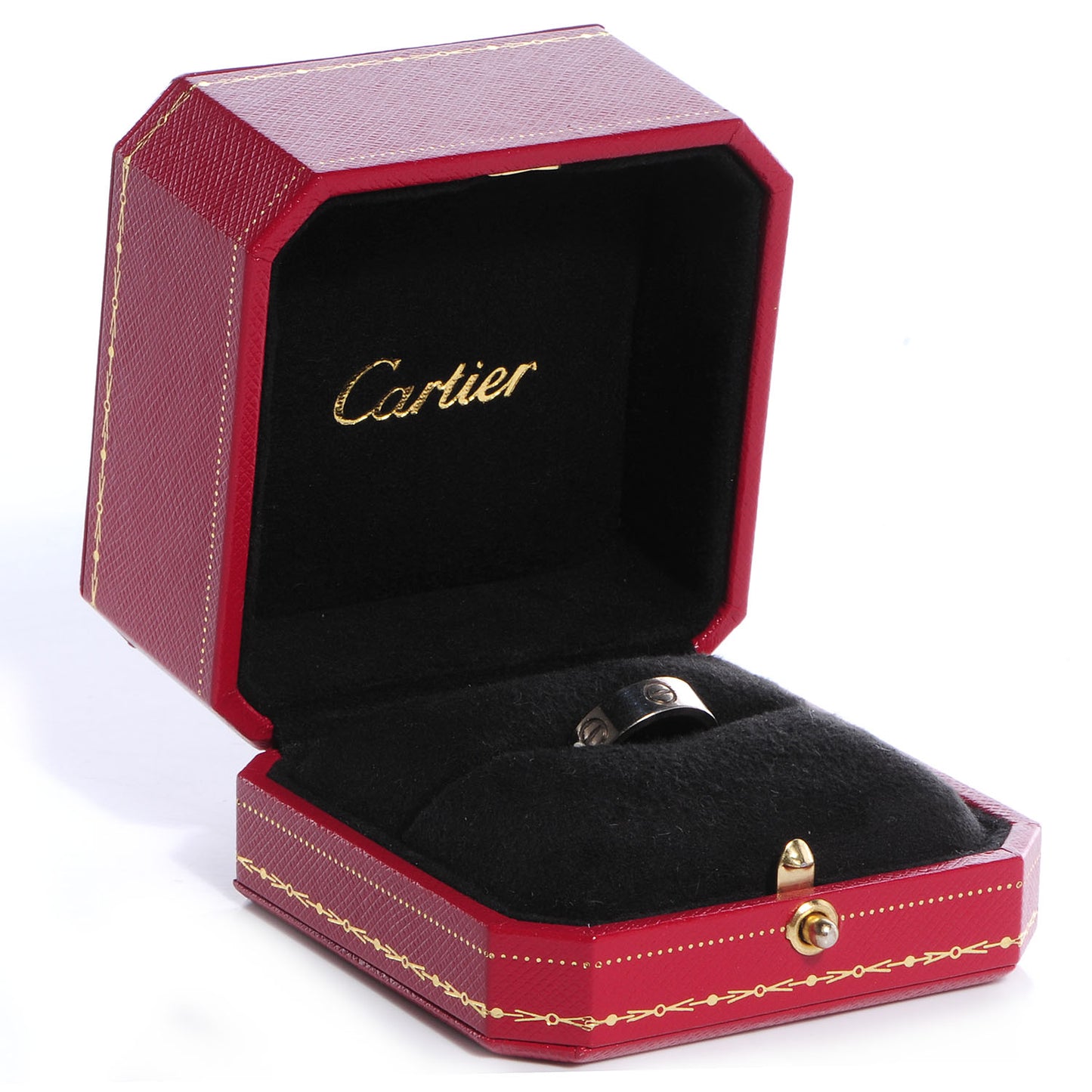 18k White Gold 5mm Love Ring Size 49 US 4.75