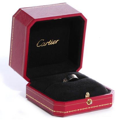 Cartier 18k White Gold 5mm Love Ring Size 49 US 4.75 5 of 5