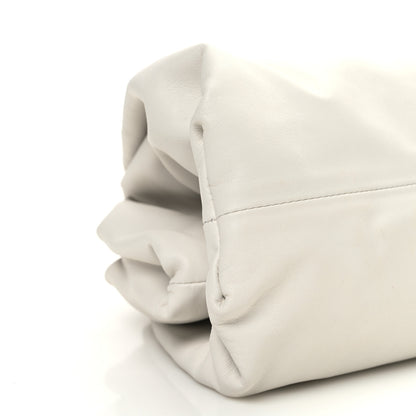 Bottega Veneta Smooth Butter Calf The Pouch Oversized Clutch Chalk 7 of 8
