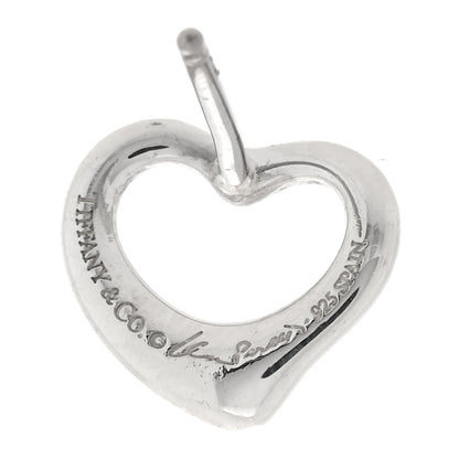 Tiffany Sterling Silver 16mm Elsa Peretti Open Heart Earrings 4 of 4