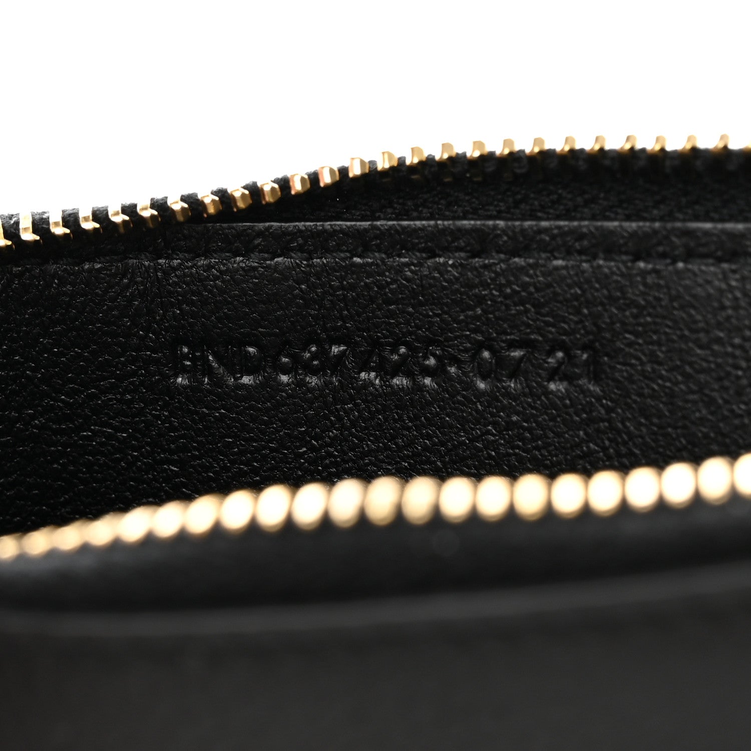 Saint Laurent Grained Calfskin Monogram 5 Fragments Zip Pouch Card Holder Black 7 of 11