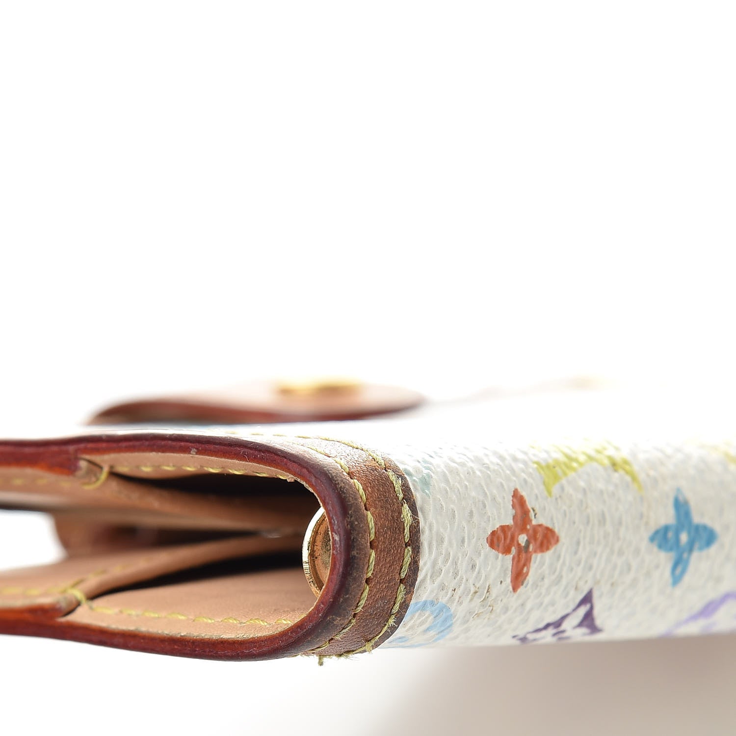 Louis Vuitton Monogram Multicolor Small Ring Agenda Cover White 12 of 16