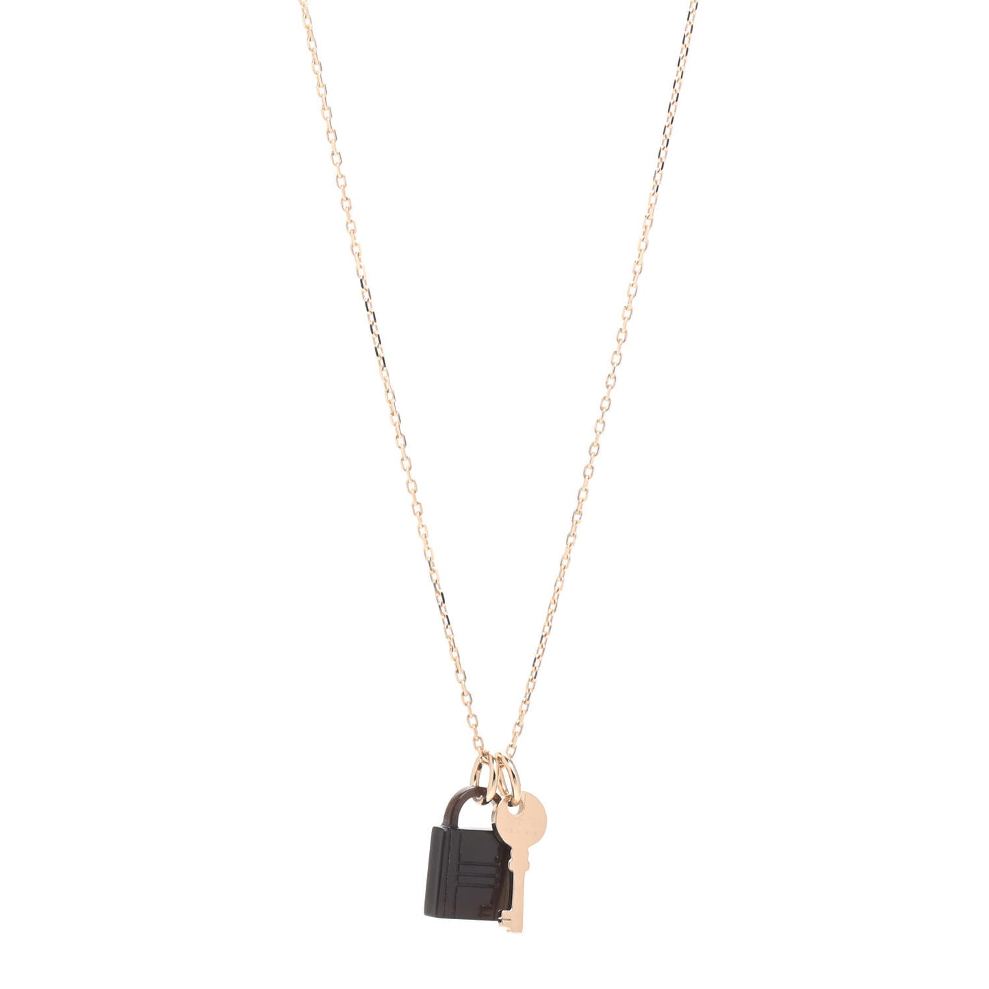 Permabrass Buffalo Horn Amulette Padlock PM Pendant Necklace
