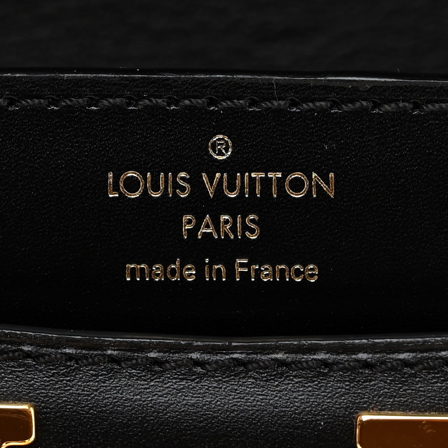 Box Calfskin Vivienne LV Black