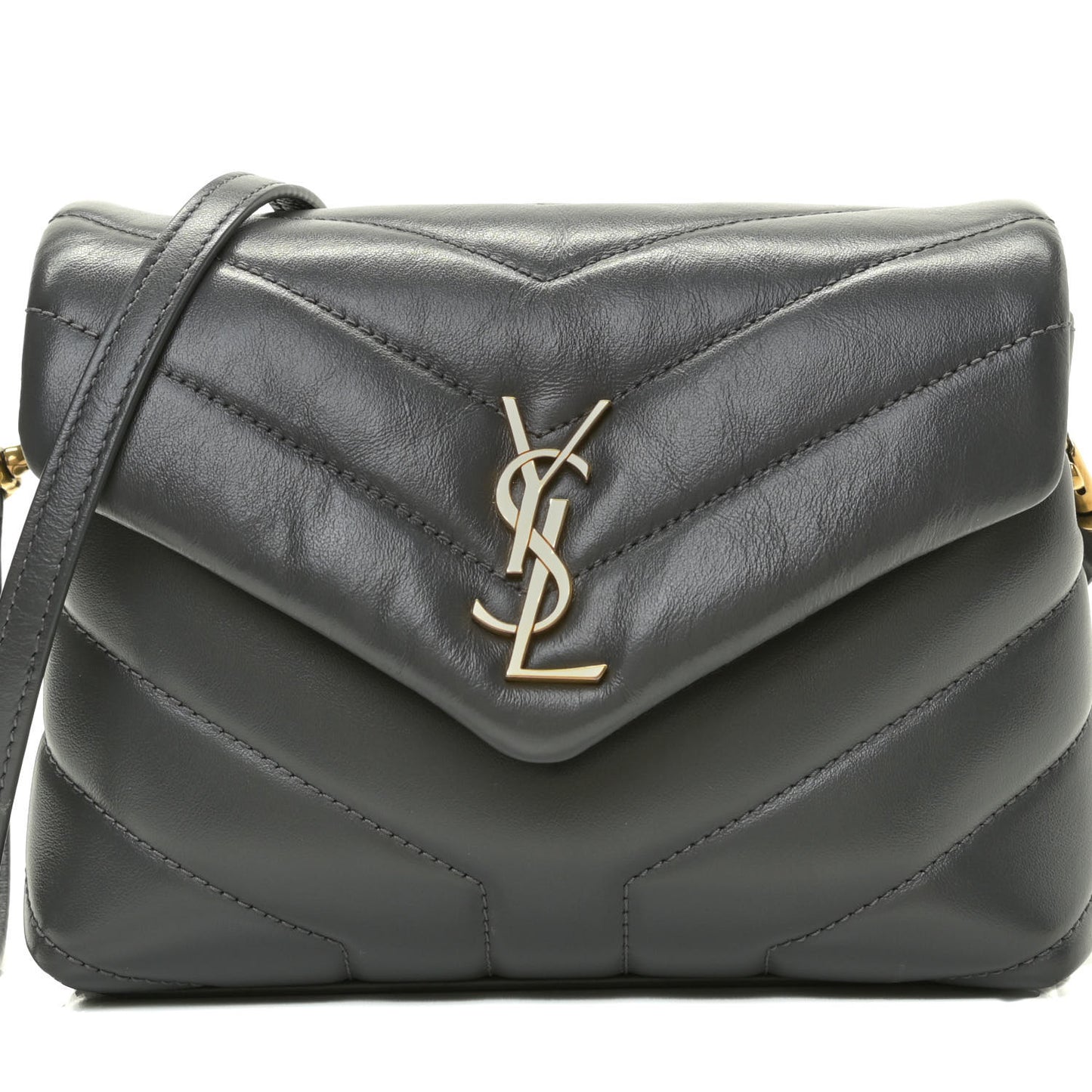 Calfskin Y Quilted Monogram Toy Loulou Satchel Storm