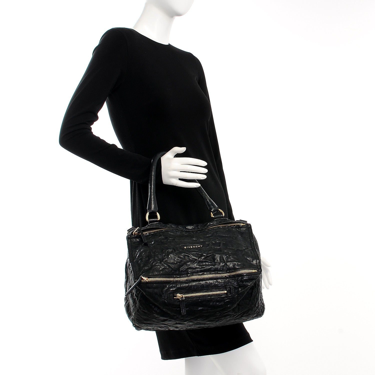 Givenchy Tumbled Sheepskin Medium Pandora Black 3 of 9