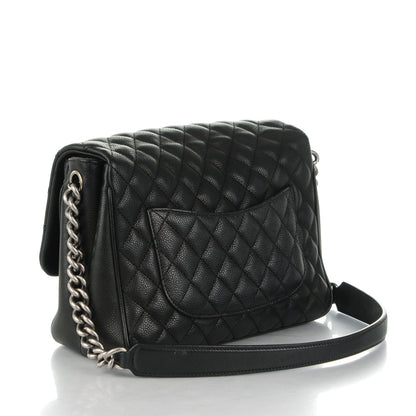 Chanel Caviar Quilted Medium Rock In Rome Single Flap Black 3 of 8