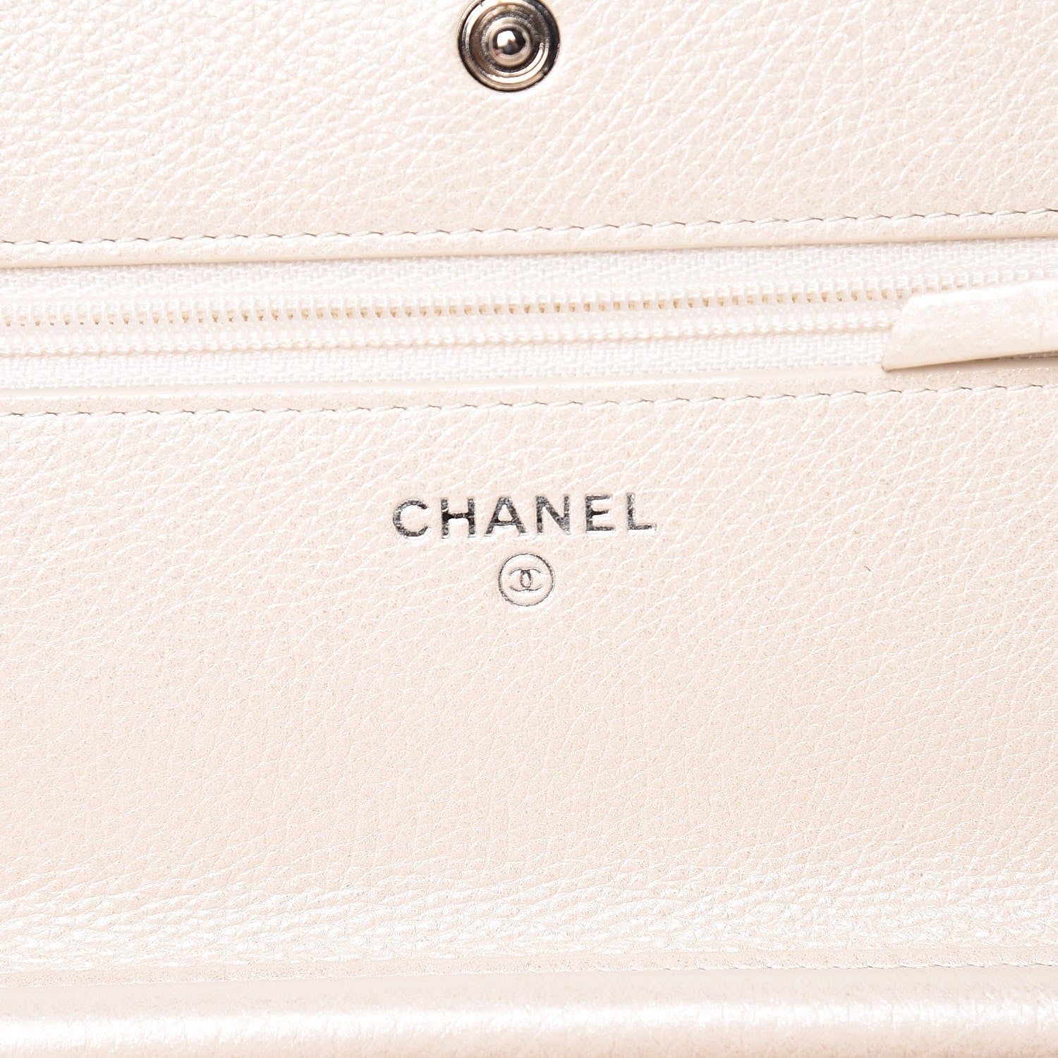 Chanel Metallic Calfskin Lucky Charms Casino 2.55 Reissue Wallet On Chain WOC Ivory 6 of 14