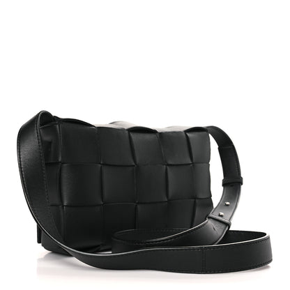Bottega Veneta Lambskin Maxi Intrecciato Cassette Crossbody Bag Black 3 of 9