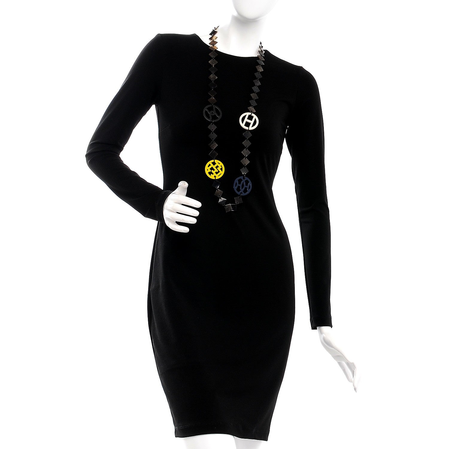 Hermes Buffalo Horn Lacquer Lena Necklace 2 of 5