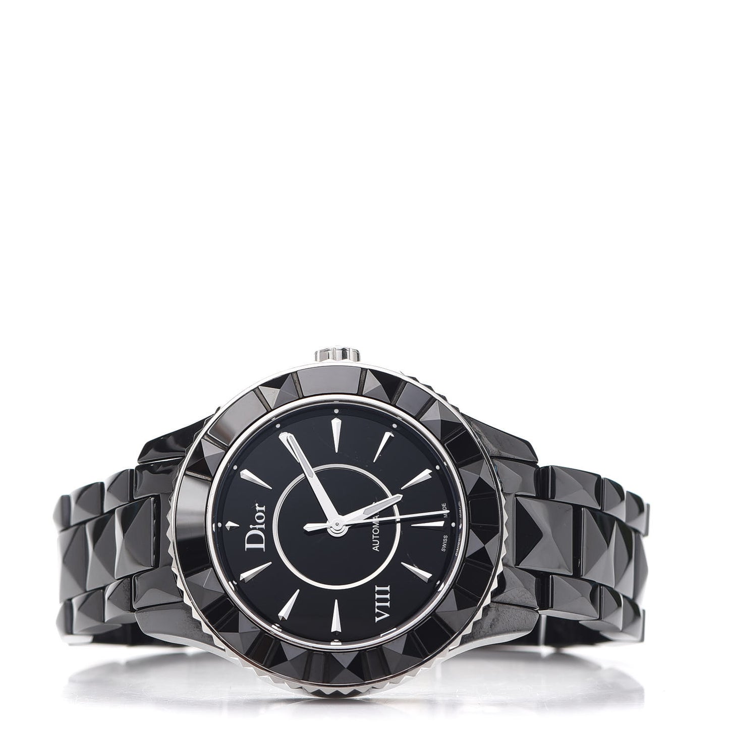 Stainless Steel Ceramic 38mm Dior VIII Automatic Watch Black
