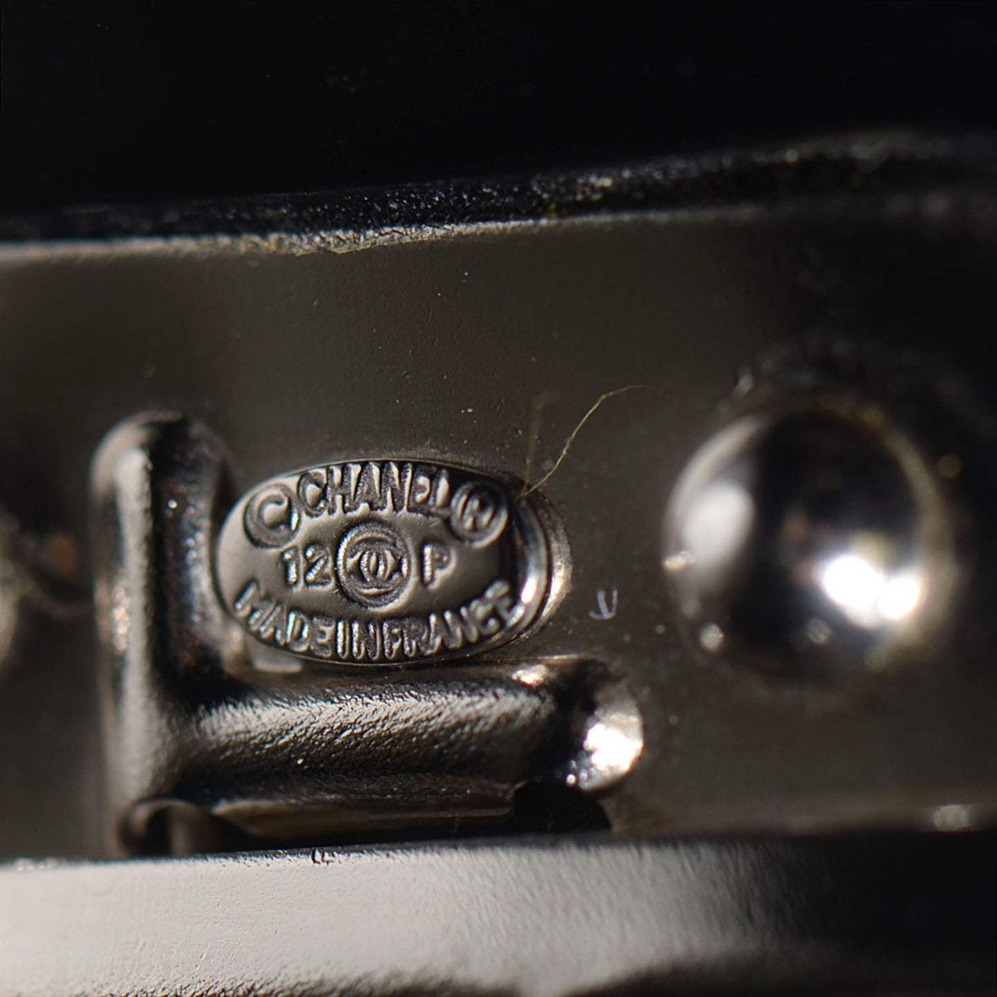 Resin Strass CC Stars Cuff Black