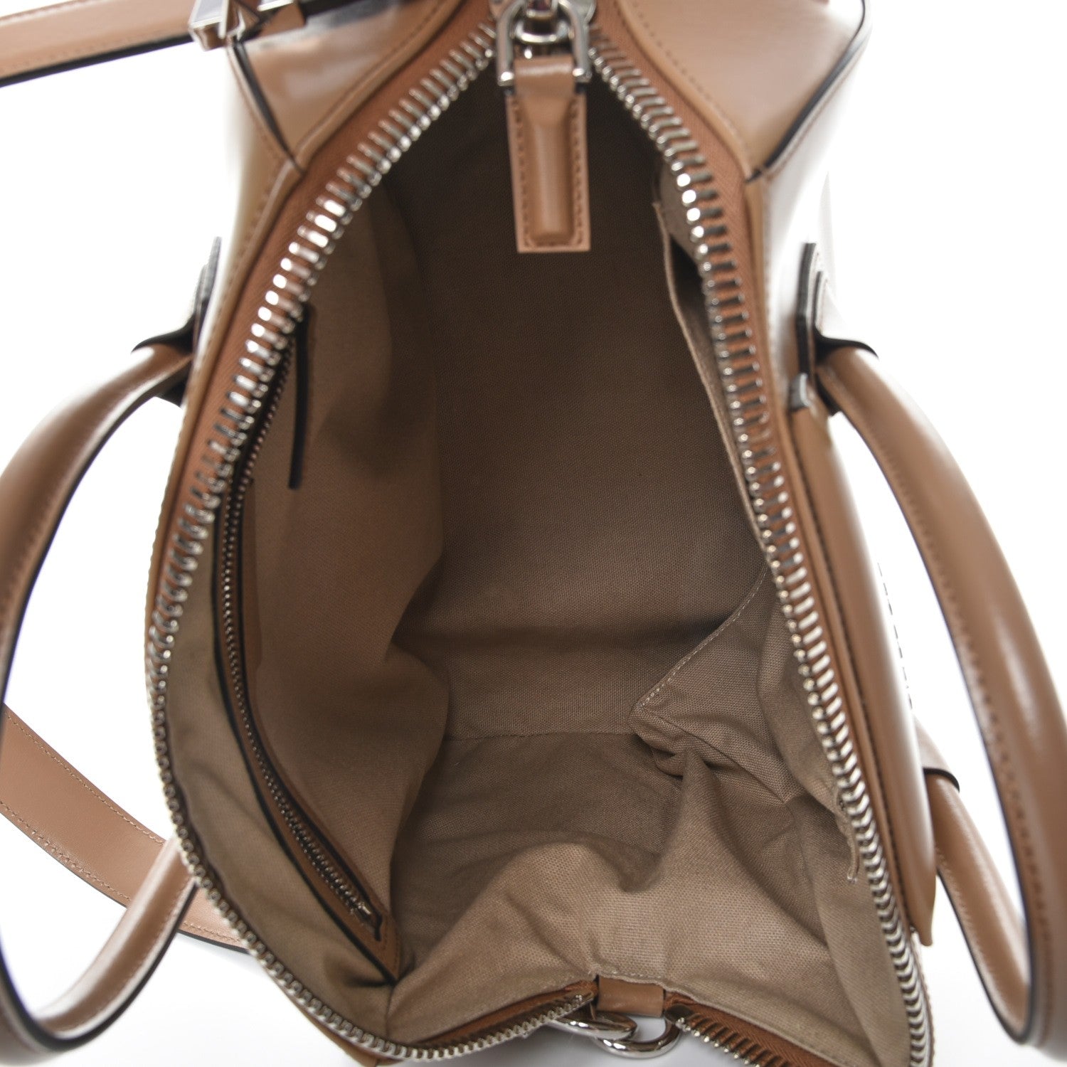Givenchy Shiny Lord Calfskin Medium Antigona Dark Beige 6 of 9