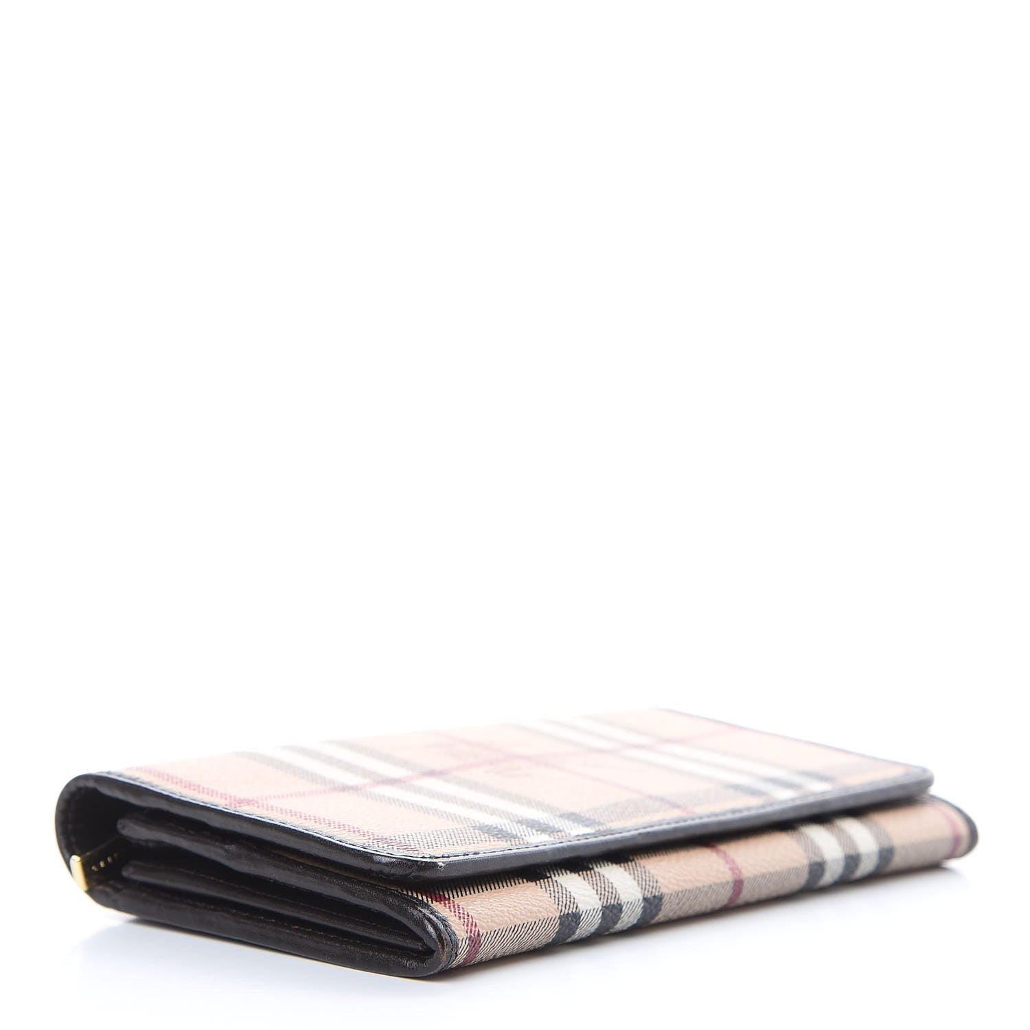 Burberry Haymarket Check Penrose Continental Wallet Chocolate 4 of 10