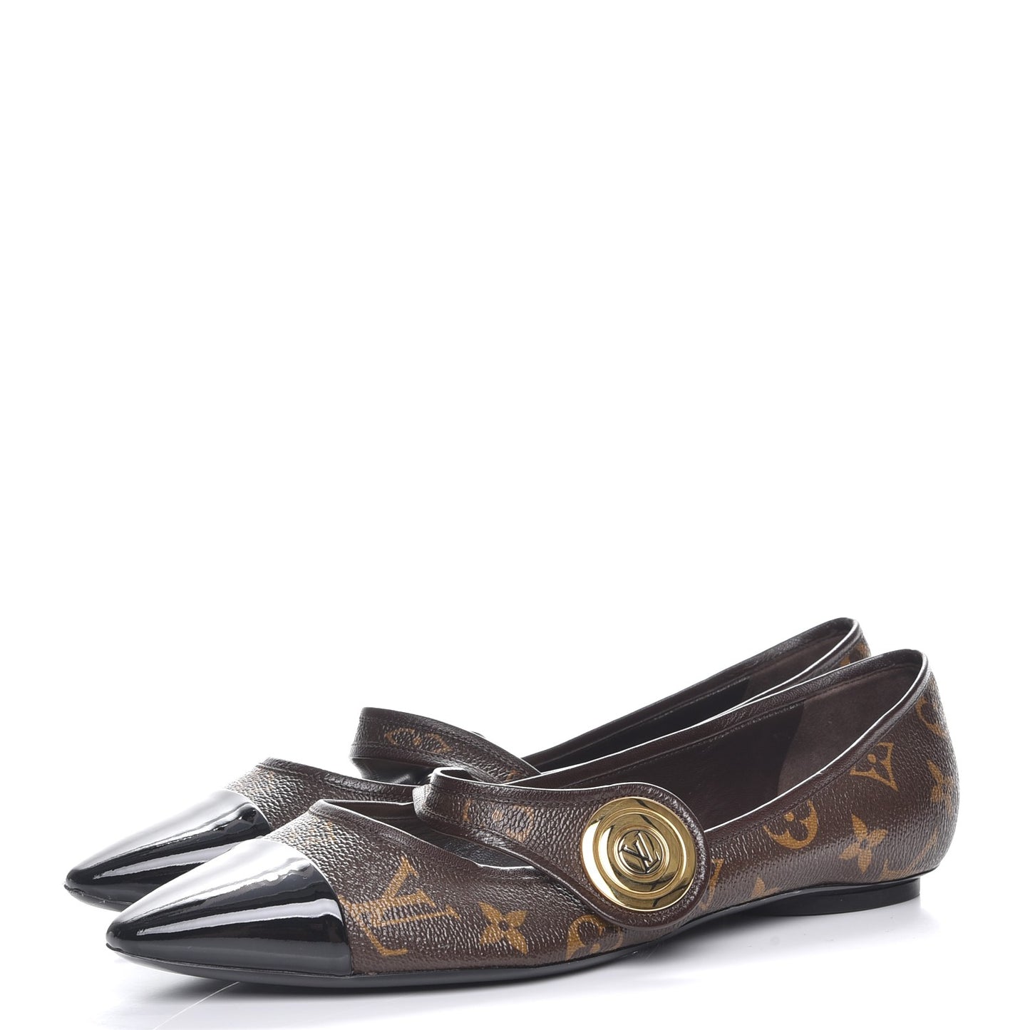 Monogram Magic Spell Ballerina Flats 40 Black