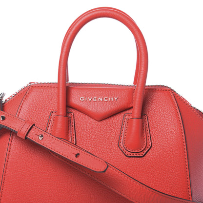 Givenchy Sugar Goatskin Mini Antigona Red 10 of 10