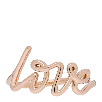 Tiffany 18K Rose Gold Paloma's Graffiti Love Ring 56 7.5 1 of 5