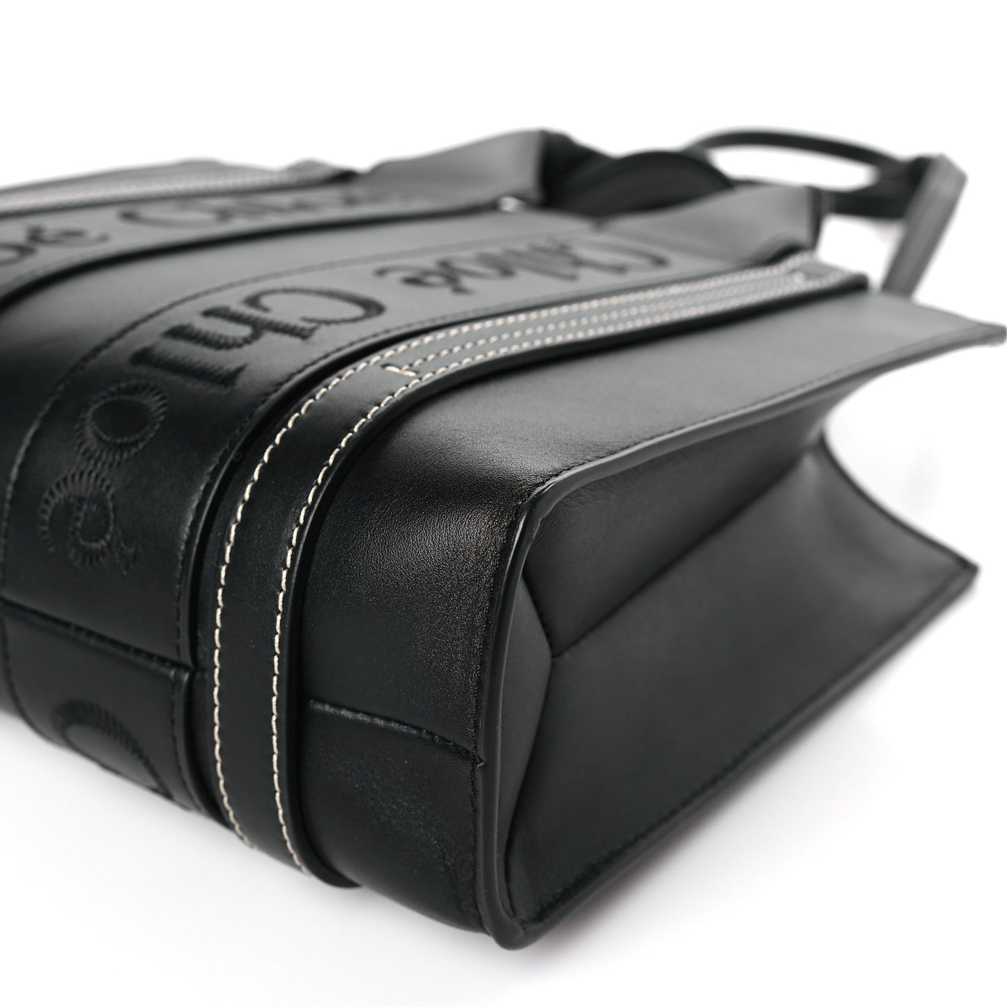 Calfskin Small Woody Tote Black
